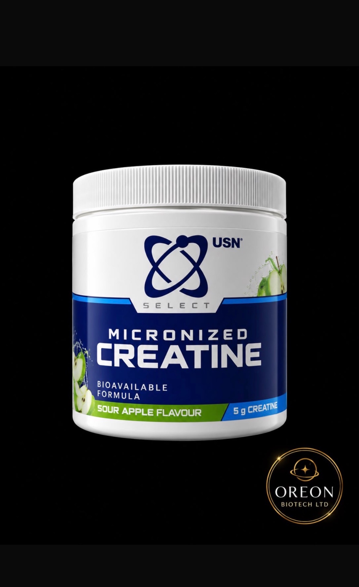 USN Select Micronized Creatine Sour Apple research vial